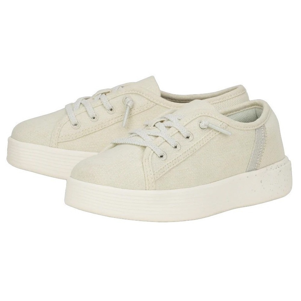 HeyDude Girl's Cody Y Heathered Mesh Light Grey Silver Sneakers Size 2 Youth NEW